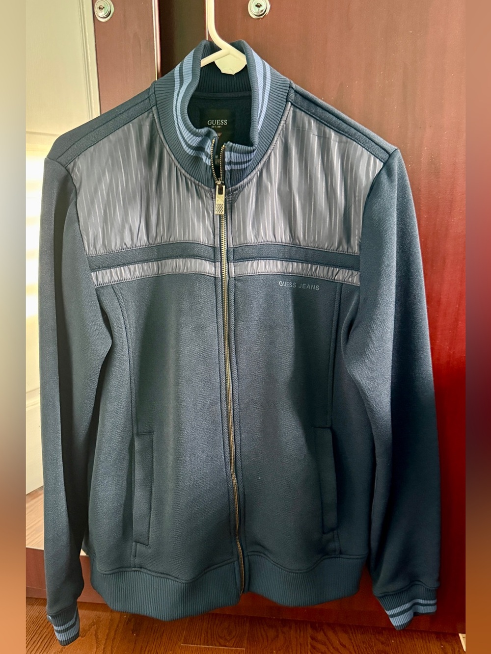 Guess Navy Full-Zip Track Jacket
